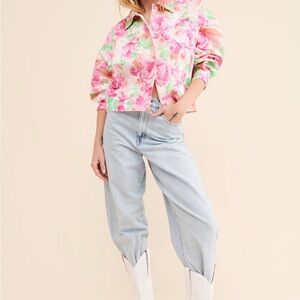 Flowercras Lightweight Jacket – Women’s Large – Casual Utility Jacket – EUC